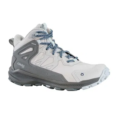 Oboz Women's Katabatic Mid B-dry Waterproof Shoes In Drizzle In Gray