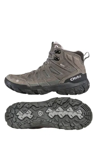 Oboz Women's Sawtooth X Mid B-dry Hiking Shoes In Charcoal In Pink