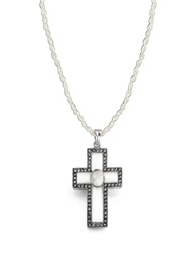 Obsidian Mistraal Pearl-embellished Necklace In Transparent