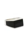 Obsidian Two-tone Ring In Black