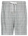 Obvious Basic Man Shorts & Bermuda Shorts Light Grey Size 32 Viscose, Cotton In Grey