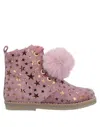 Oca-loca Toddler Girl Ankle Boots Antique Rose Size 10c Leather In Pink