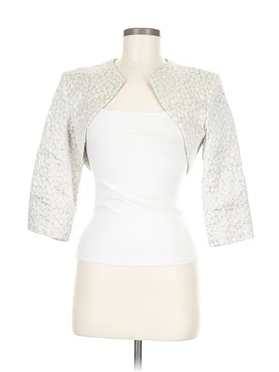 Pre-owned Occasions By Mon Cheri Cardigan Sweater In Silver
