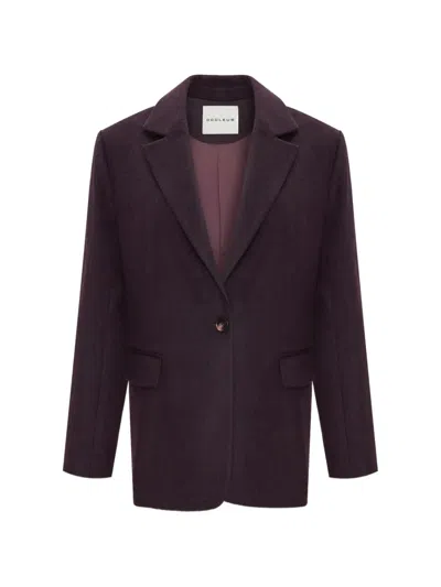 Occleus Charli Peaked-lapel Blazer In Purple