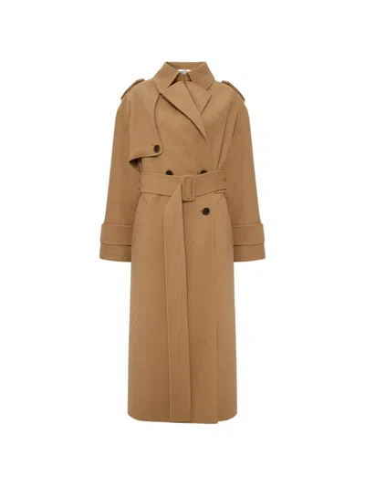 Occleus Charlotte Belted Coat In Brown