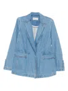 Occleus Double-breasted Bianca Blazer In Blue