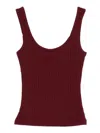Occleus Elsie Tank Top In Burgundy