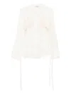 Occleus Giana Silk Shirt In White