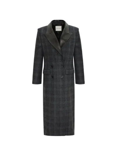 Occleus Maddie Double-breasted Coat In Gray