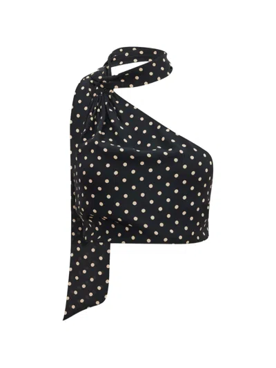 Occleus Polka Halter-neck Top In Multi
