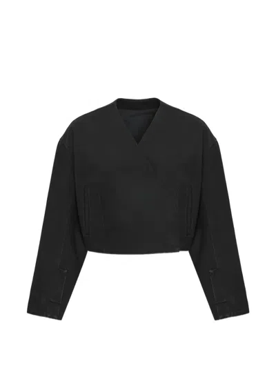 Occleus Rory Wrapped Jacket In Black