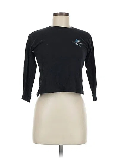 Pre-owned Ocean + Coast 3/4 Sleeve T-shirt In Black