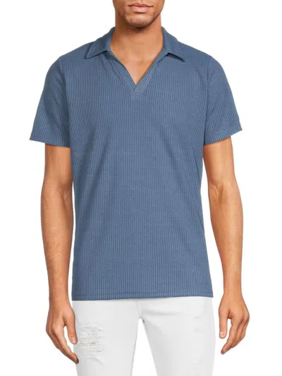 Ocean Current Men's Textured Polo In Blue