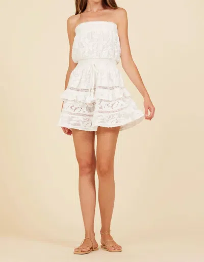 Ocean Drive Charleston Crochet Mini Dress In White