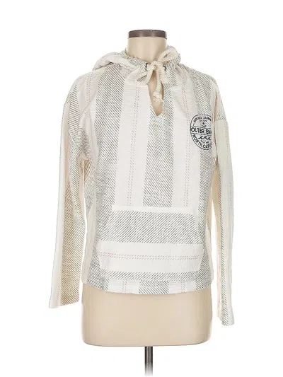 Pre-owned Ocean Drive Clothing Co. Long Sleeve Blouse In White