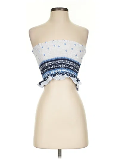 Pre-owned Ocean Drive Clothing Co. Sleeveless Blouse In Blue