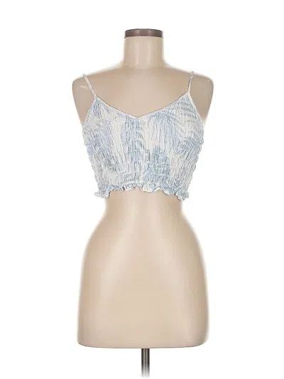 Pre-owned Ocean Drive Clothing Co. Tank Top Blue Strapless Neckline Tops