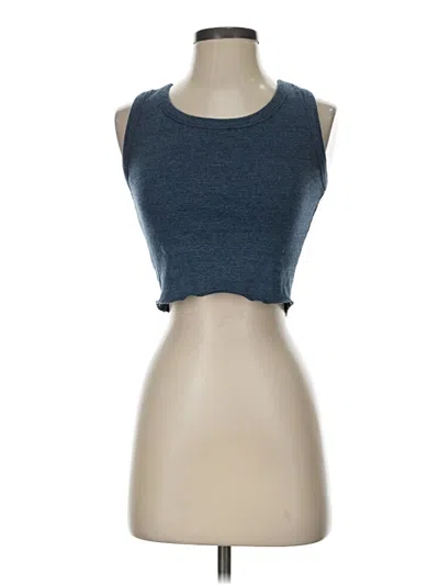 Pre-owned Ocean Drive Clothing Co. Tank Top Blue Strapless Neckline Tops