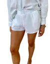 Ocean Drive Georgia Stripe Gauze Shorts In Mint In Green