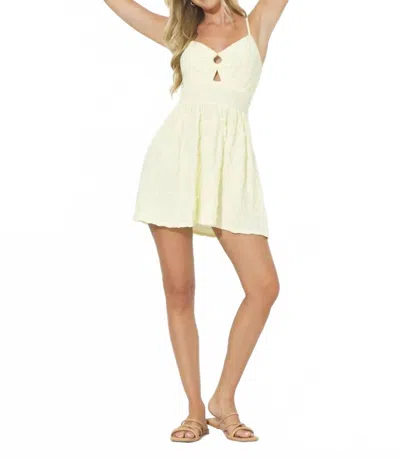 Ocean Drive Summer Smock Mini Dress In Buttercup