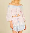 Ocean Drive Tie Dye Snakeskin Mini Skirt In Ombre In Multi