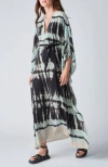 Ocean + Main Ocean+main Cupro Caftan In Gray
