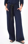 Ocean + Main Ocean+main Gauze Palazzo Pant In Animal Print
