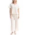 Ocean Pacific Women's Printed Henley Pajama Set