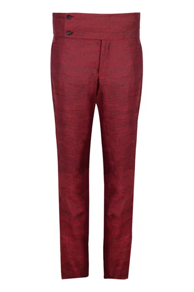 Ocean Rebel Men's Ruby-red Straight Pants