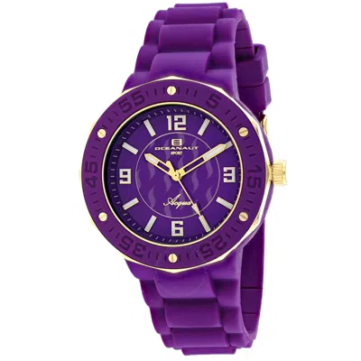 Oceanaut Acqua Quartz Purple Dial Ladies Watch Oc0224 In Gold Tone / Purple / Yellow