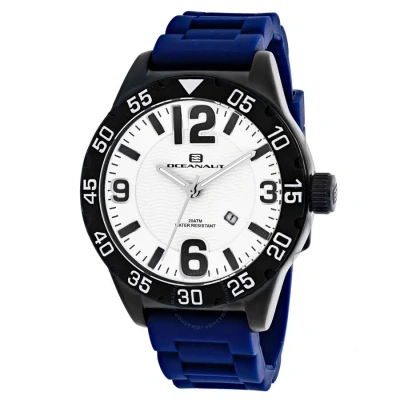 Oceanaut Aqua One Quartz White Dial Men's Watch Oc2714 In Black