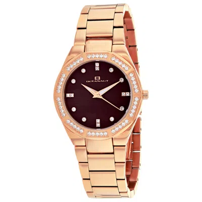 Oceanaut Athena Crystal 35mm Watch In Brown