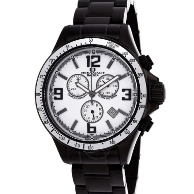 Oceanaut Baltica Chronograph Quartz White Dial Men's Watch Oc3330 In Black