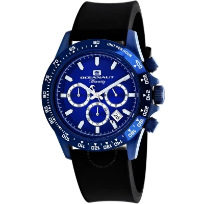 Oceanaut Biarritz Chronograph Quartz Blue Dial Men's Watch Oc6117r In Black