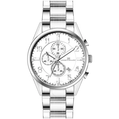 Oceanaut Escapade Chronograph Quartz Silver Dial Men's Watch Oc5850 In White