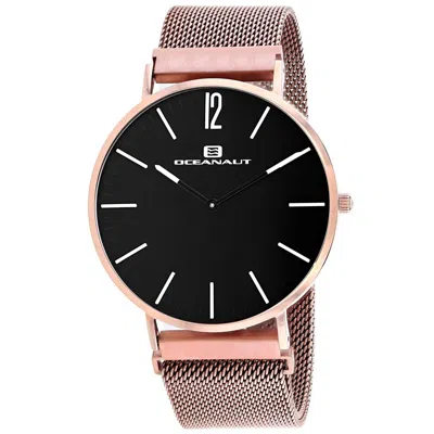 Oceanaut Men's Black Dial Watch In Gold