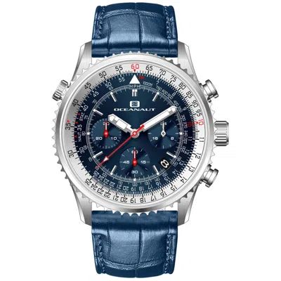 Oceanaut Men's Flight Blue Dial Watch In Metallic