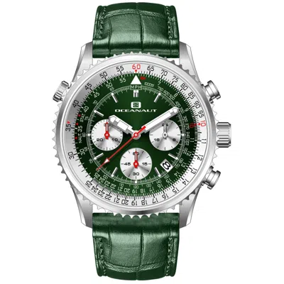 OCEANAUT MEN'S FLIGHT GREEN DIAL WATCH
