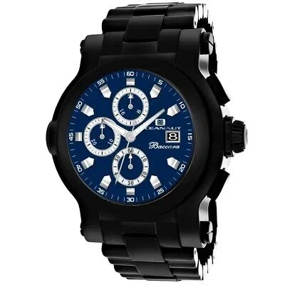 Pre-owned Oceanaut Mens Baccara Xl Blue Dial Watch - Oc0829