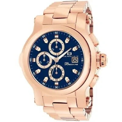 Pre-owned Oceanaut Mens Baccara Xl Navy Blue Dial Watch - Oc0826