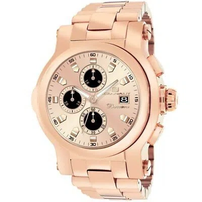 Pre-owned Oceanaut Mens Baccara Xl Rose Gold Dial Watch - Oc0825