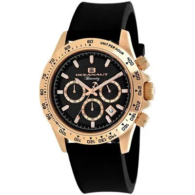 Pre-owned Oceanaut Mens Biarritz Black Dial Watch - Oc6119r