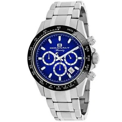 Pre-owned Oceanaut Mens Biarritz Blue Dial Watch - Oc6113