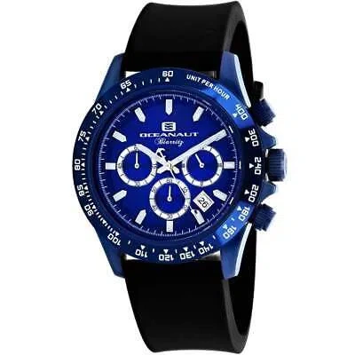 Pre-owned Oceanaut Mens Biarritz Blue Dial Watch - Oc6117r