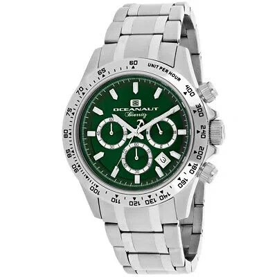 Pre-owned Oceanaut Mens Biarritz Green Dial Watch - Oc6112