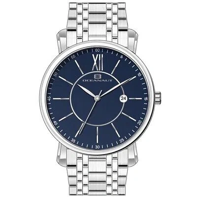 Pre-owned Oceanaut Mens Expedition Blue Dial Watch - Oc4982