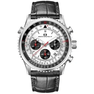 Pre-owned Oceanaut Mens Flight Silver Dial Watch - Oc0126