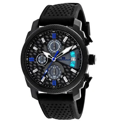 Pre-owned Oceanaut Mens Kryptonite Black And Grey Dial Watch - Oc2321