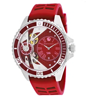 Oceanaut Tide Skeleton-dial 48mm Watch In Red