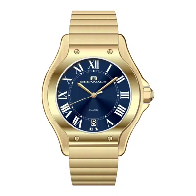 Oceanaut Women's Rayonner Blue Round 35mm In Gold